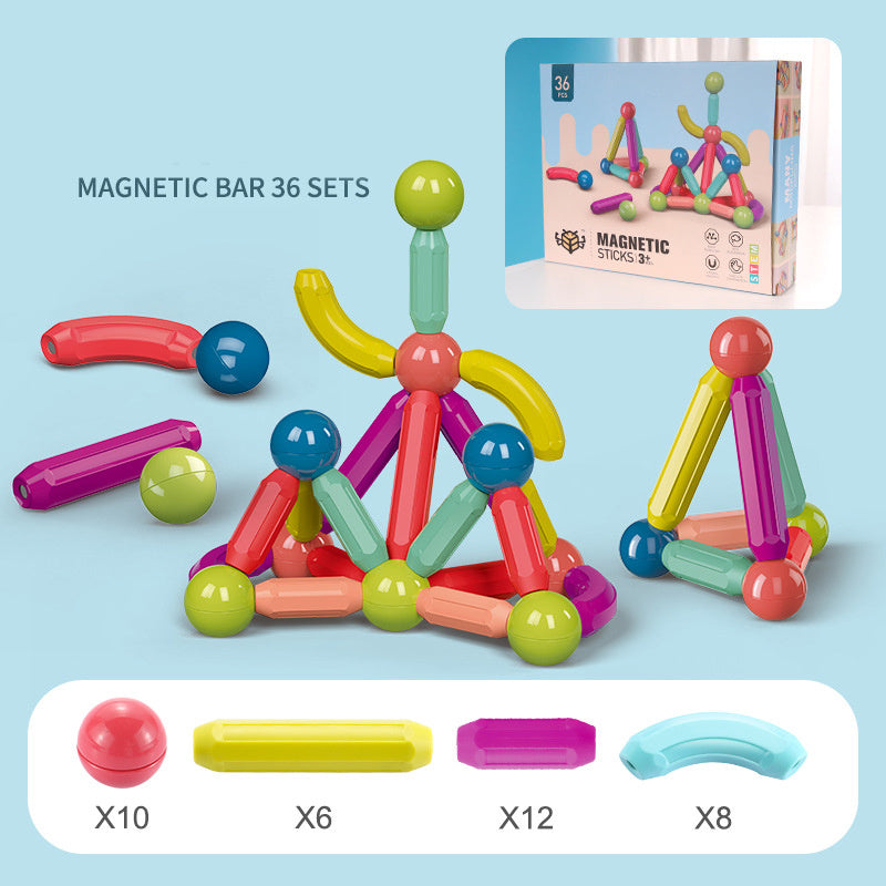 Magnetic Building Block Stick