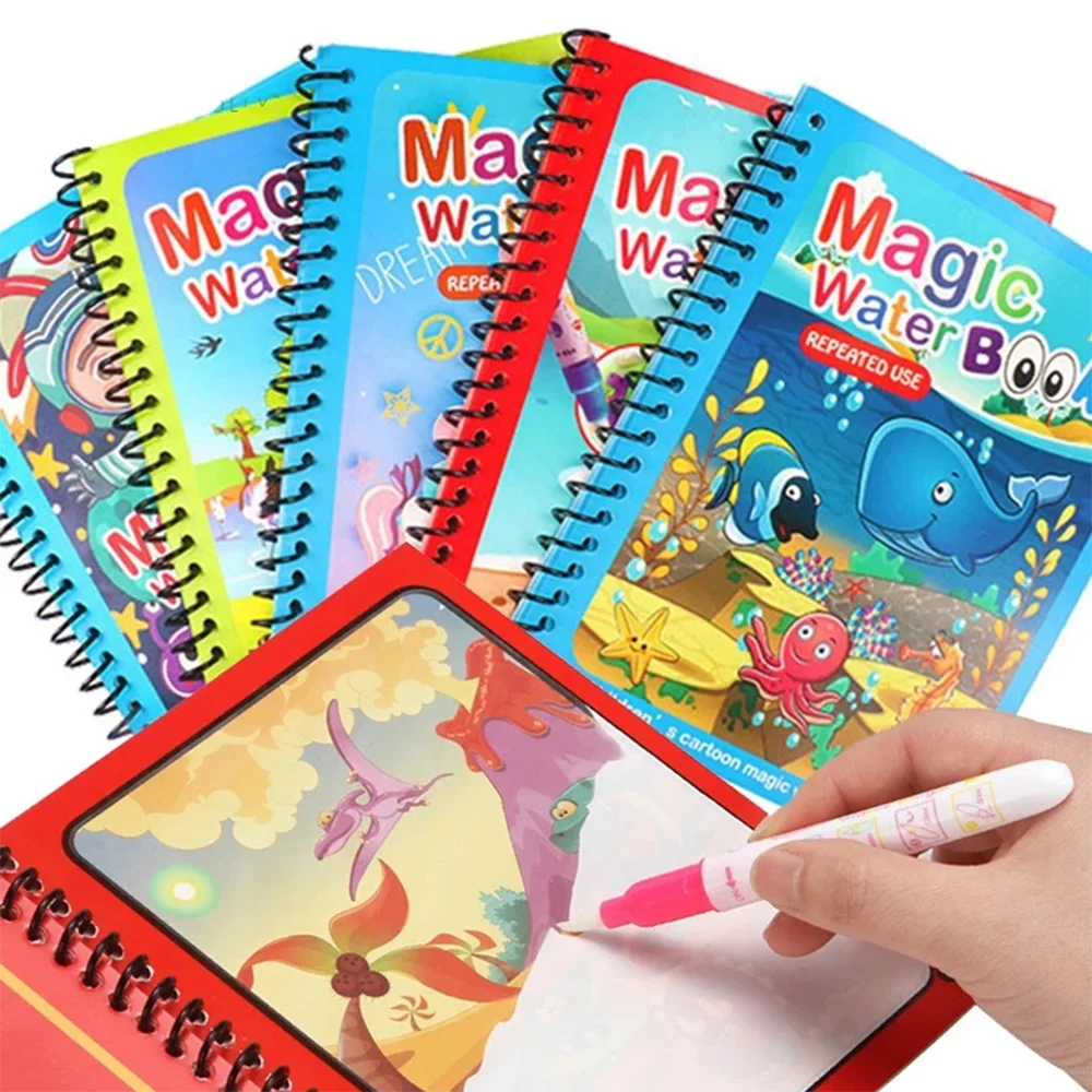 Magic Water Painting Book