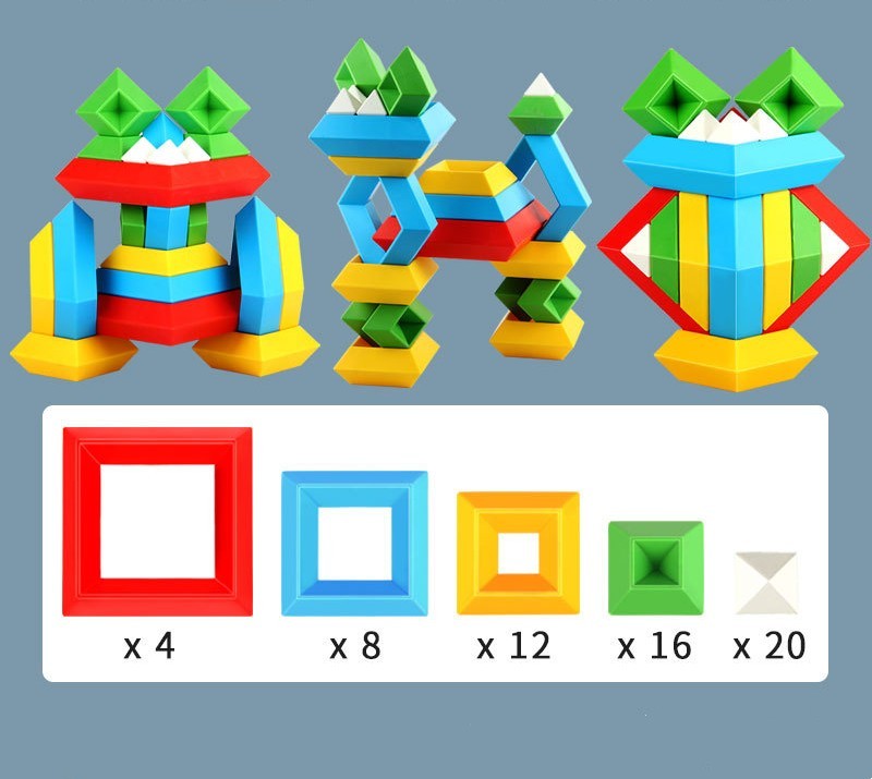 Color Shapes Building Blocks